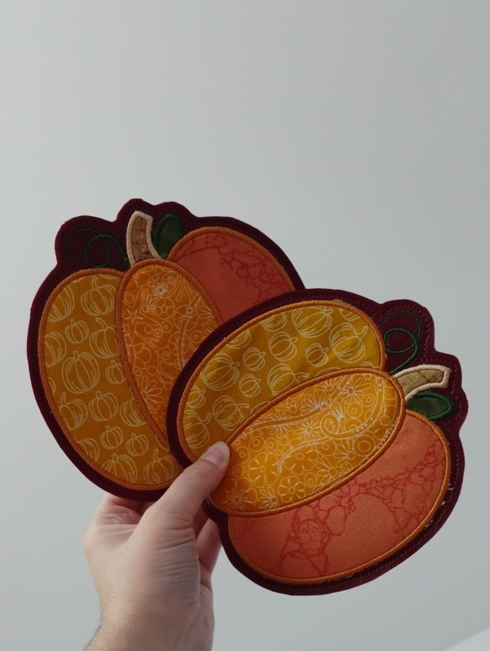 Set of Pumpkin Coasters